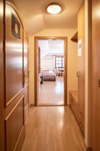 Postel nebo postele na pokoji v ubytování Apartmán a ubytování U Machů