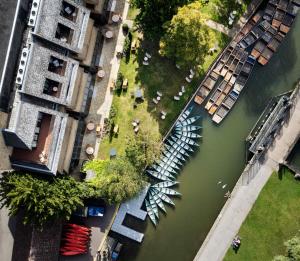 Pemandangan dari udara bagi Graduate Cambridge