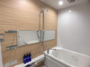 Koupelna v ubytování HOTEL CLA-SS HIROSHIMA-TOKAICHI