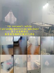un collage de fotos de una habitación con una mesa en Paradigm PLATINO@Skudai Johor Bahru, en Johor Bahru