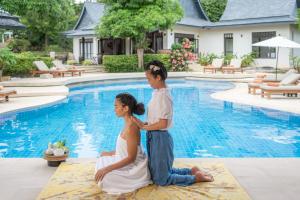 Bazén v ubytování Motsamot - by Sublime Samui Villas nebo v jeho okolí