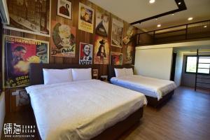 Postel nebo postele na pokoji v ubytování Sunny Ocean B&B
