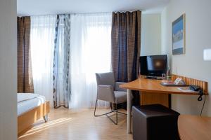 TV a/nebo společenská místnost v ubytování Hotel Am Froschbächel
