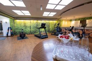 Fitness centrum a/nebo fitness zařízení v ubytování Hotel Am Froschbächel