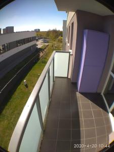 Balkón alebo terasa v ubytovaní 2060 Zwycięstwa 5G - Tanie Pokoje w apartamencie - samodzielne zameldowanie - self check in