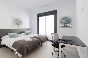 Ένα ή περισσότερα κρεβάτια σε δωμάτιο στο Fidalsa 5 Stars Sea Views +25 φωτογραφίες