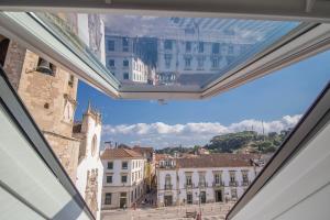 Uma visão geral de Tomar ou uma vista da cidade tirada do hotel