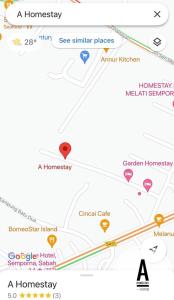 a map of ahmikiikiikiikiikiikiikiikiikiikiiki at 一间民宿 A Homestay in Semporna