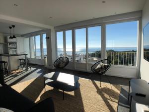 Istumisnurk majutusasutuses Superbe appartement avec une vue mer panoramique