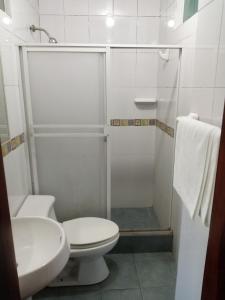 Koupelna v ubytování Hostal EL CALLEJÓN