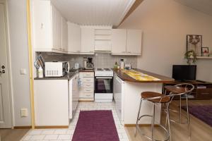 Kuchyň nebo kuchyňský kout v ubytování Koivukuja Apartment