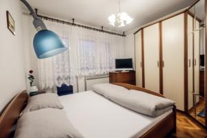 Postel nebo postele na pokoji v ubytování Sobe Pavica