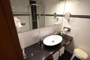 Koupelna v ubytování Hotel Freihof
