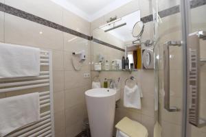 Koupelna v ubytování Hotel Freihof
