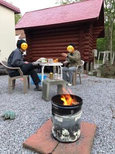 Gril dostupný pro hosty v bed and breakfast