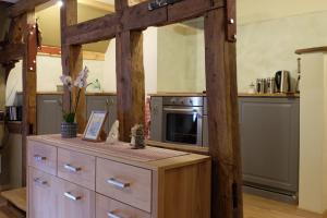 Kuchyň nebo kuchyňský kout v ubytování Haus An der Rur - 5 Apartments mitten in Monschau
