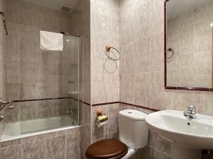 Koupelna v ubytování Hostal Torreblanca