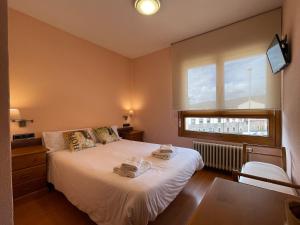 Postel nebo postele na pokoji v ubytování Hostal Torreblanca