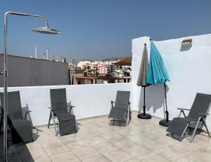 Balkón alebo terasa v ubytovaní Arguineguin Beach Lux Solarium Sky