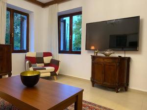 A television and/or entertainment centre at Sarakinas Farm House