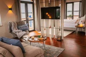 TV a/nebo společenská místnost v ubytování Seensuchtsresort