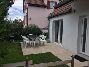 Zahrada ubytování Gite des 3 cigognes