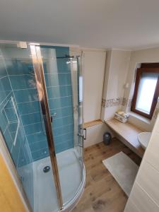 Koupelna v ubytování Bertalan Apartman