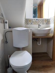 Vannituba majutusasutuses Bertalan Apartman