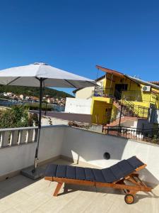 Balkón nebo terasa v ubytování Apartment Drazan