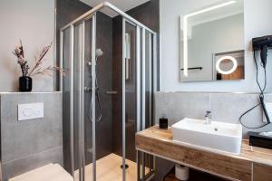 Koupelna v ubytování DORMERO Hotel Bremen