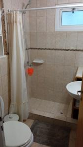 Phòng tắm tại Quinta El Descanso