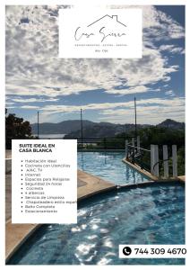 a flyer for a swimming pool at a resort at Sierra 2 in Acapulco