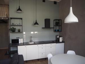 Kuchyňa alebo kuchynka v ubytovaní Apartament Kołobrzeska