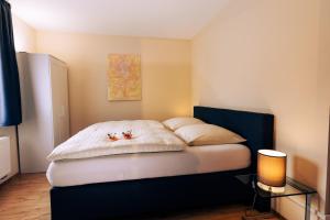 Tempat tidur dalam kamar di Hotel Restaurant Zagreb