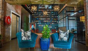 Istumisnurk majutusasutuses Old Foundry Hotel by Ideas Cartel