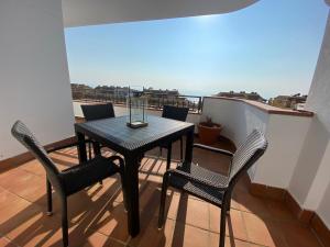 A balcony or terrace at Amazing duplex with large terrace and sea views