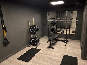 Gimnasio o equipo deportivo en Naturnära boende i vackra Järvsö - F