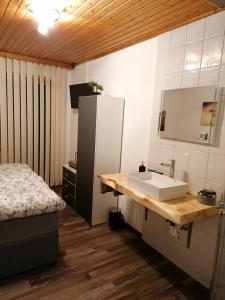 Koupelna v ubytování Privatzimmer Blickfang