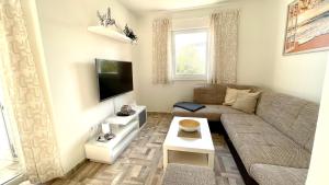 Μια τηλεόραση ή/και κέντρο ψυχαγωγίας στο Apartment Green Garden