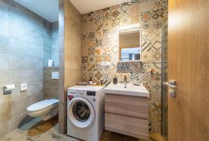 Kúpeľňa v ubytovaní Aviatik apartments