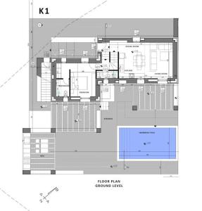 Plán poschodí v ubytovaní Villa Olea Paros