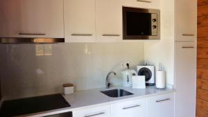 A cozinha ou cozinha compacta de Casa Alfazema, Quinta Carmo - Alcobaça - Nazaré mais 15 fotos