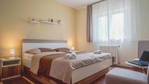 Posteľ alebo postele v izbe v ubytovaní Apartment Brijuni