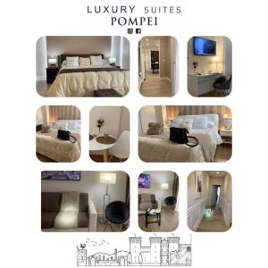 Postel nebo postele na pokoji v ubytování Pompei Luxury Suite