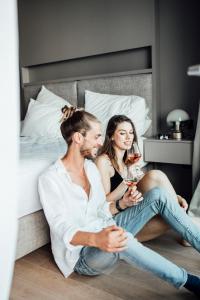 Кровать или кровати в номере Boutique Hotel Porto
