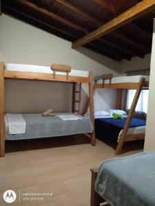 Двухъярусная кровать или двухъярусные кровати в номере Hostal Naty Luna