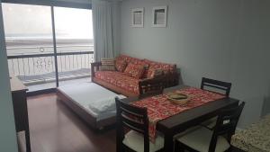 Et opholdsområde på Leguizamon suite con cochera