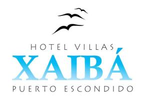 a logo for a hotel villas xena resortahoaho at HOTEL VILLAS XAIBA in Puerto Escondido