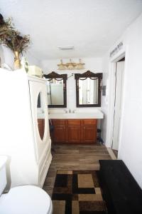 a bathroom with a sink and a toilet at Beautiful large bedroom in Orlando +7 photos