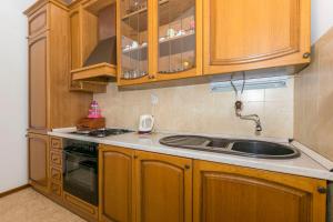 Kuchyň nebo kuchyňský kout v ubytování Apartments Neno